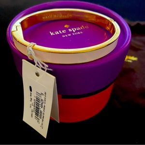 kate spade idiom bangle - light pink - NWT